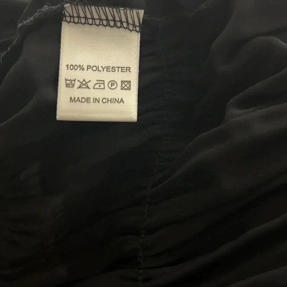 Blakely Amelia ruched sheer black top in plus 2X - Picture 5 of 5